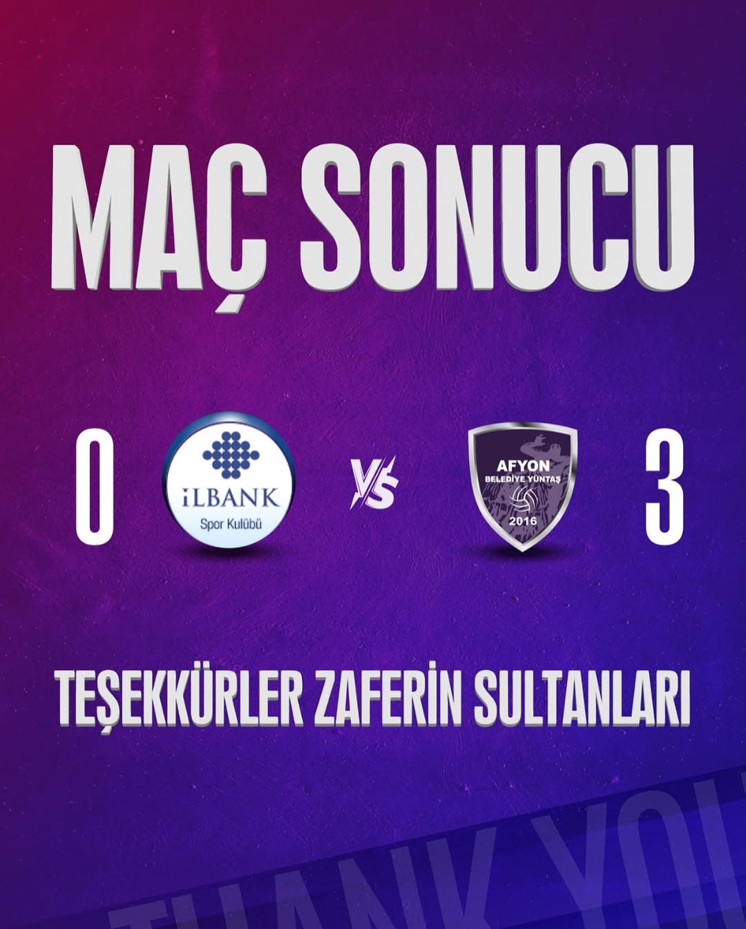 Afyon Belediye Yüntaş Spor Kulübü Sezonu Galibiyetle Kapattı!