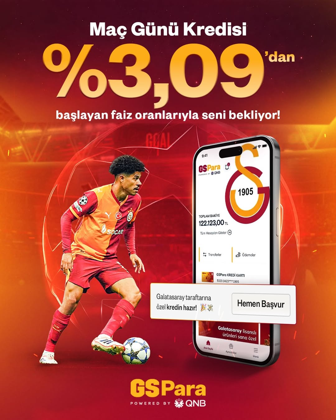 Galatasaray'dan Şampiyonlar Ligi'ne Özel Kredi Fırsatı!