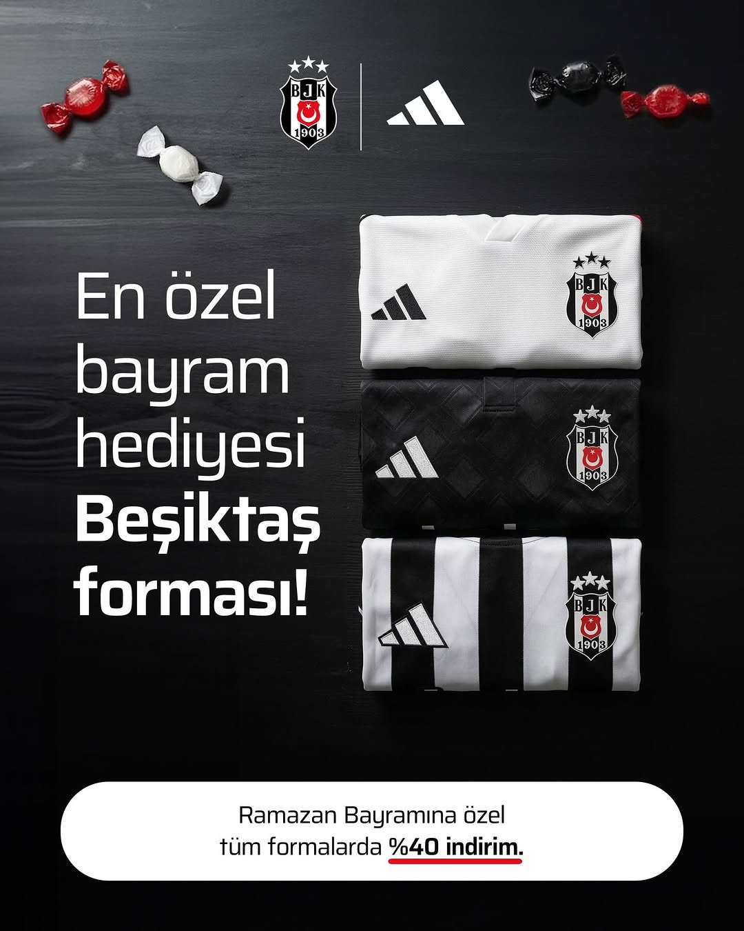 Ramazan Bayramı'na Özel %40 İndirimli Beşiktaş Forması Fırsatı