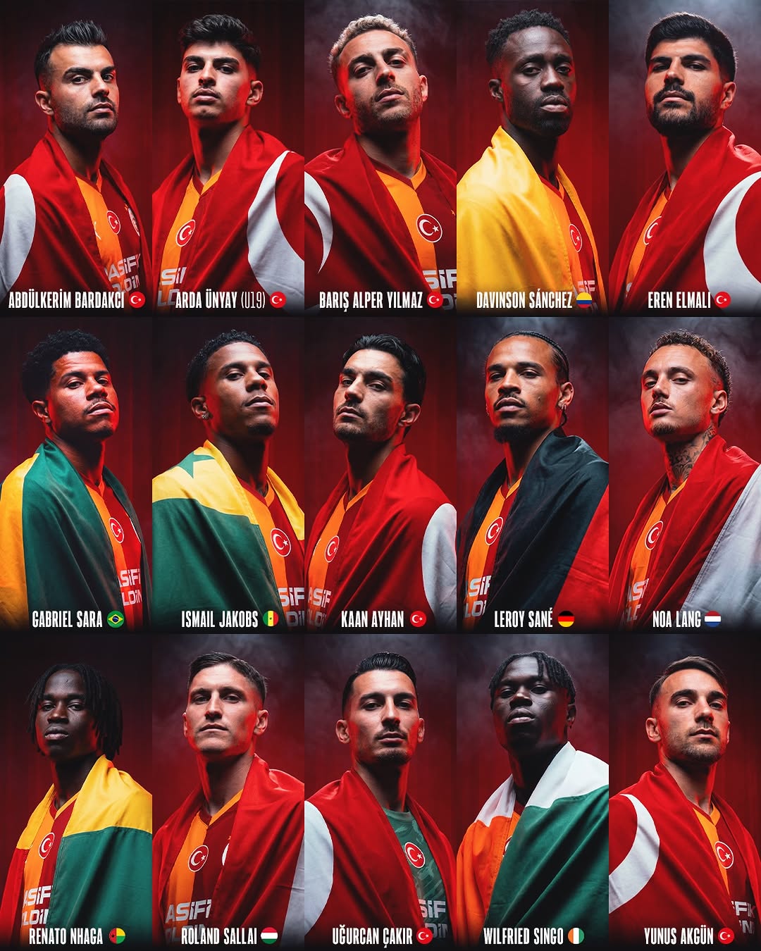 Galatasaray Spor Kulübü'nden Milli Takım Futbolcularına Başarı Dileği