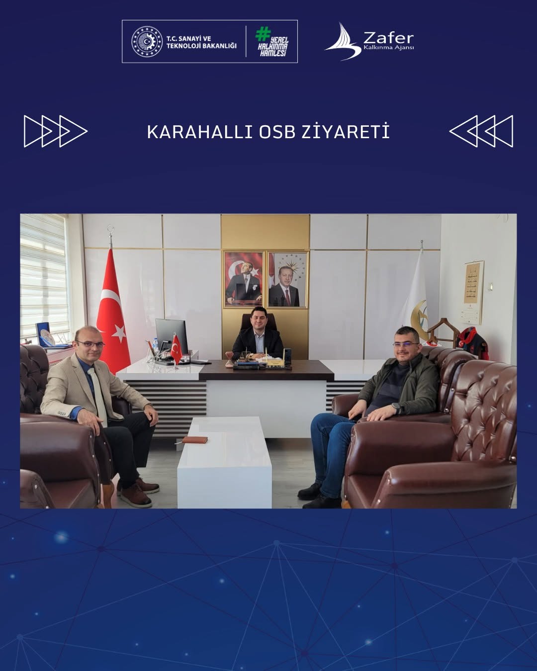 Uşak YDO Koordinatörü Karahallı OSB Yönetimini Ziyaret Etti