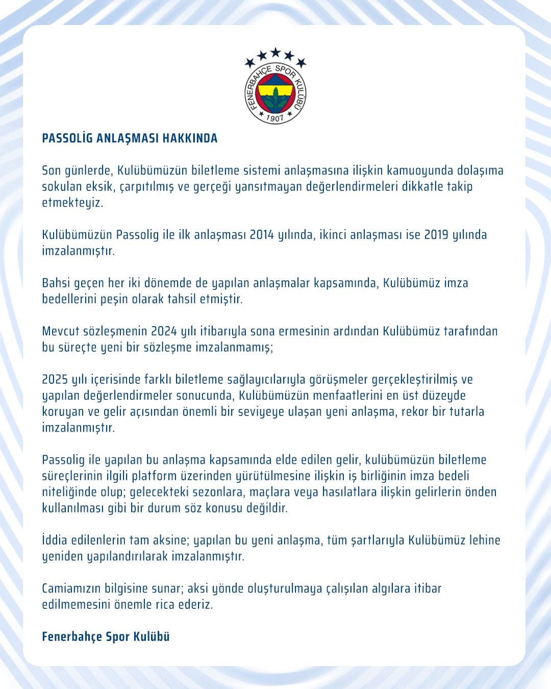 Passolig Anlaşması Hakkında