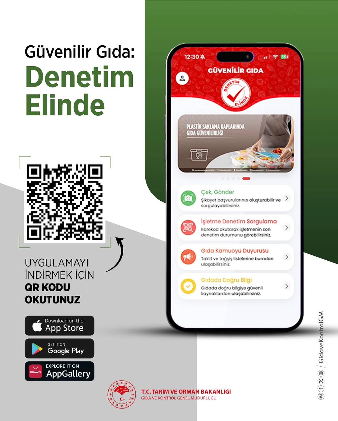 Güvenilir Gıda Mobil Uygulaması İle Gıda Denetimi Elinizde!