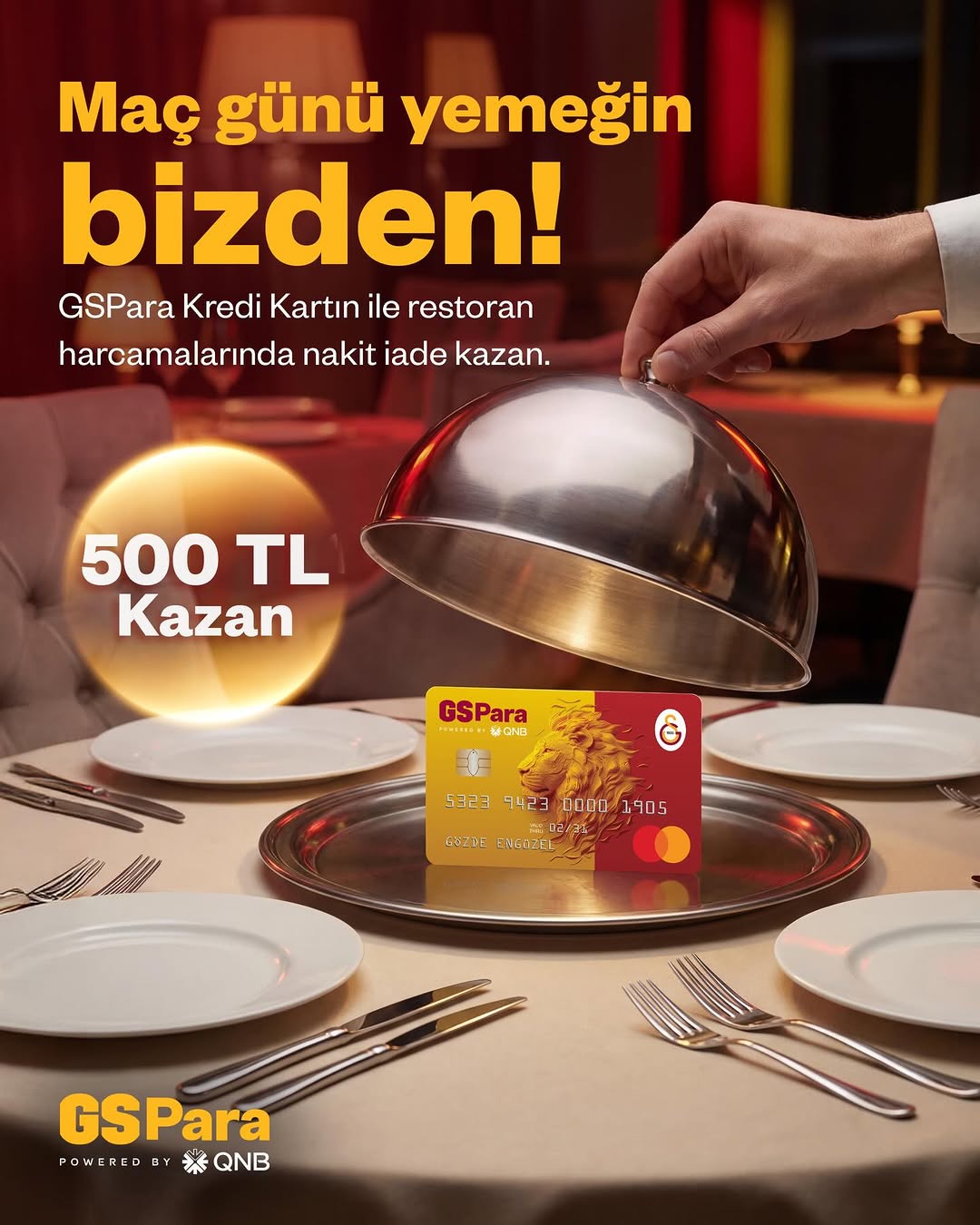 Galatasaray Spor Kulübü'nden Restoran Harcamalarında %10 İndirim Kampanyası