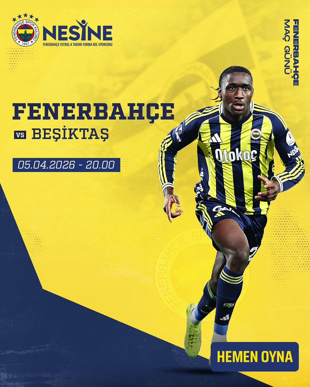 Fenerbahçe, derbide galibiyet için sahada, heyecan Nesine’de!...