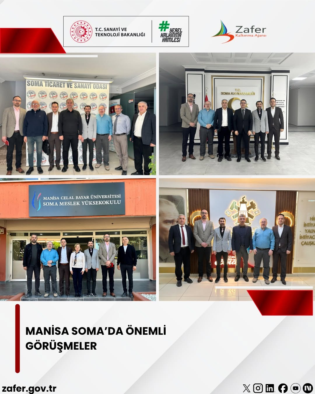 Manisa'nın Soma İlçesinde Yapılan Önemli Temaslarda Bulunuldu