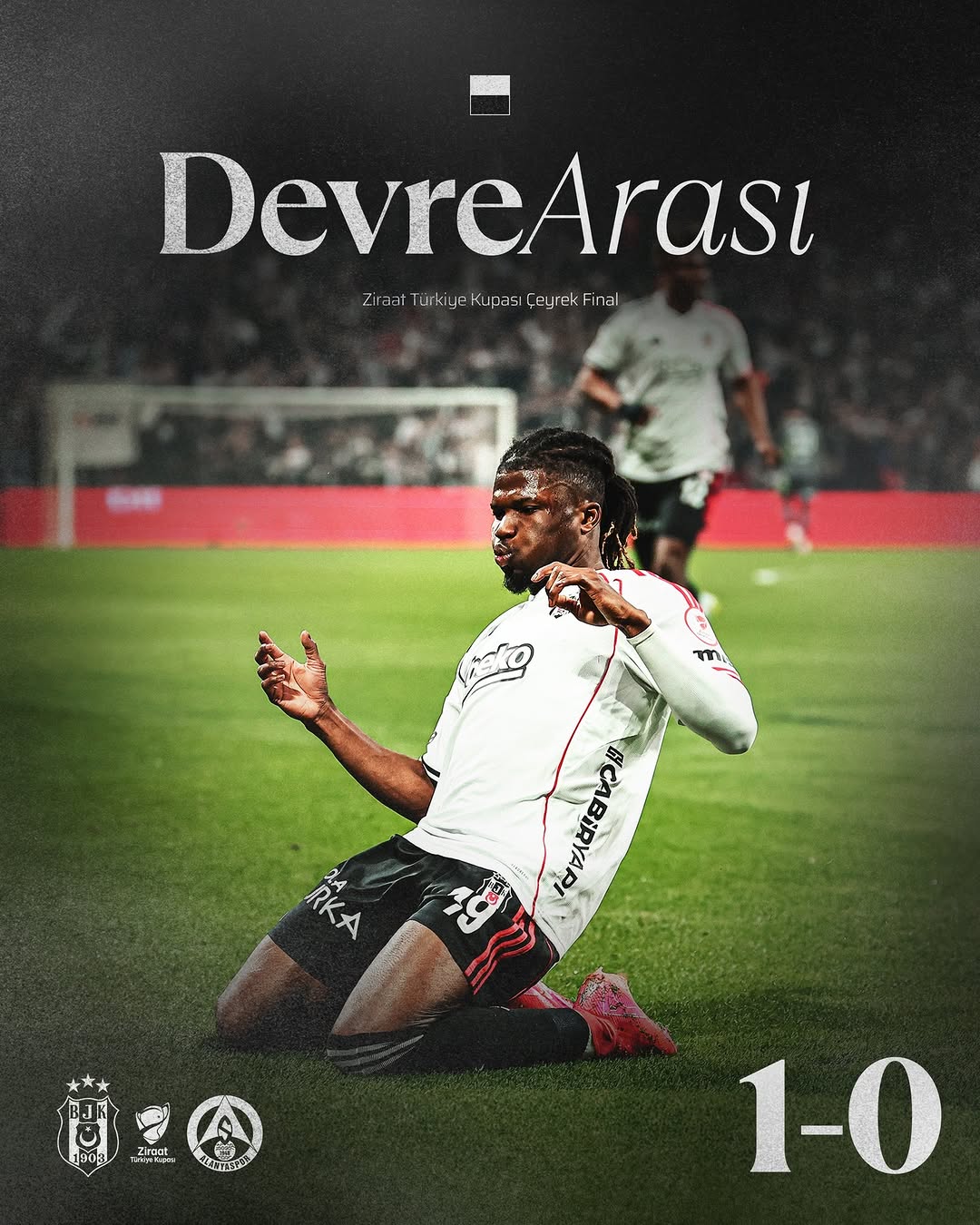 Beşiktaş'tan İlk Yarıda 1-0'lık Üstünlük!