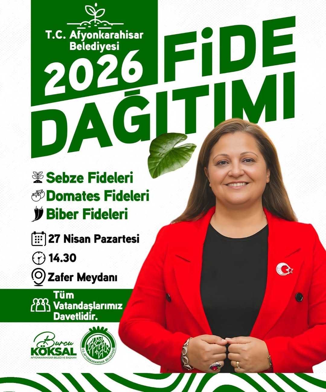 Afyonkarahisar Belediyesi Hemşehrilerine Fide Dağıtımı Yapacak