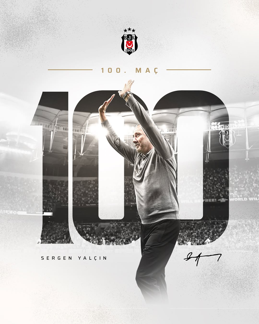 Sergen Yalçın Beşiktaş'la 100. Süper Lig Maçına Çıkıyor