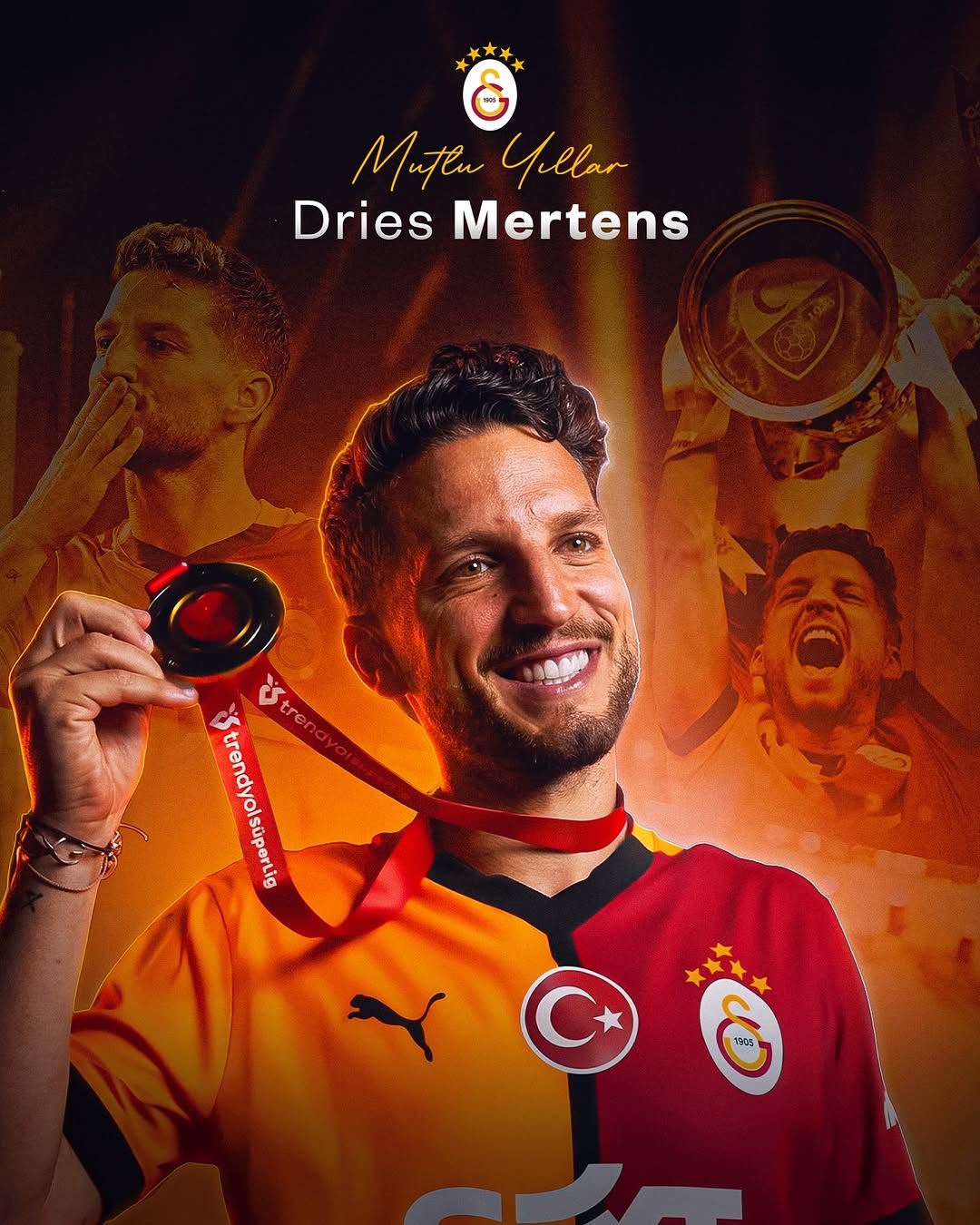 Galatasaray Spor Kulübü'nden Dries Mertens'e Doğum Günü Kutlaması