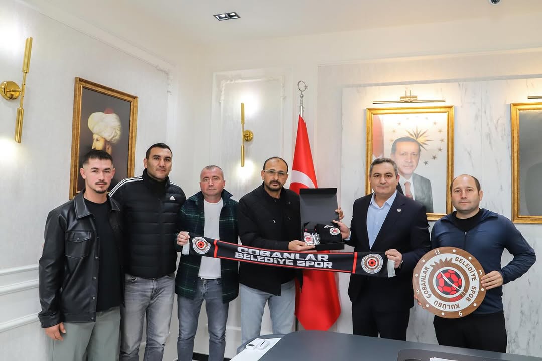 Çobanlar Belediye Spor, Belediye Başkanı Ali Altuntaş'ı Ziyaret Etti
