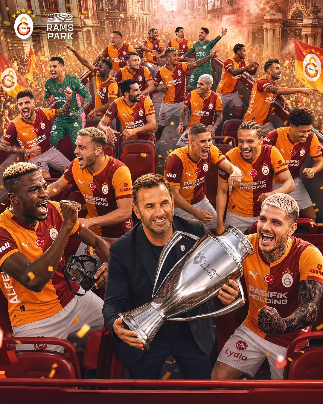 Galatasaray Süper Lig Şampiyonu! Hedef Şampiyonlar Ligi Hedef27