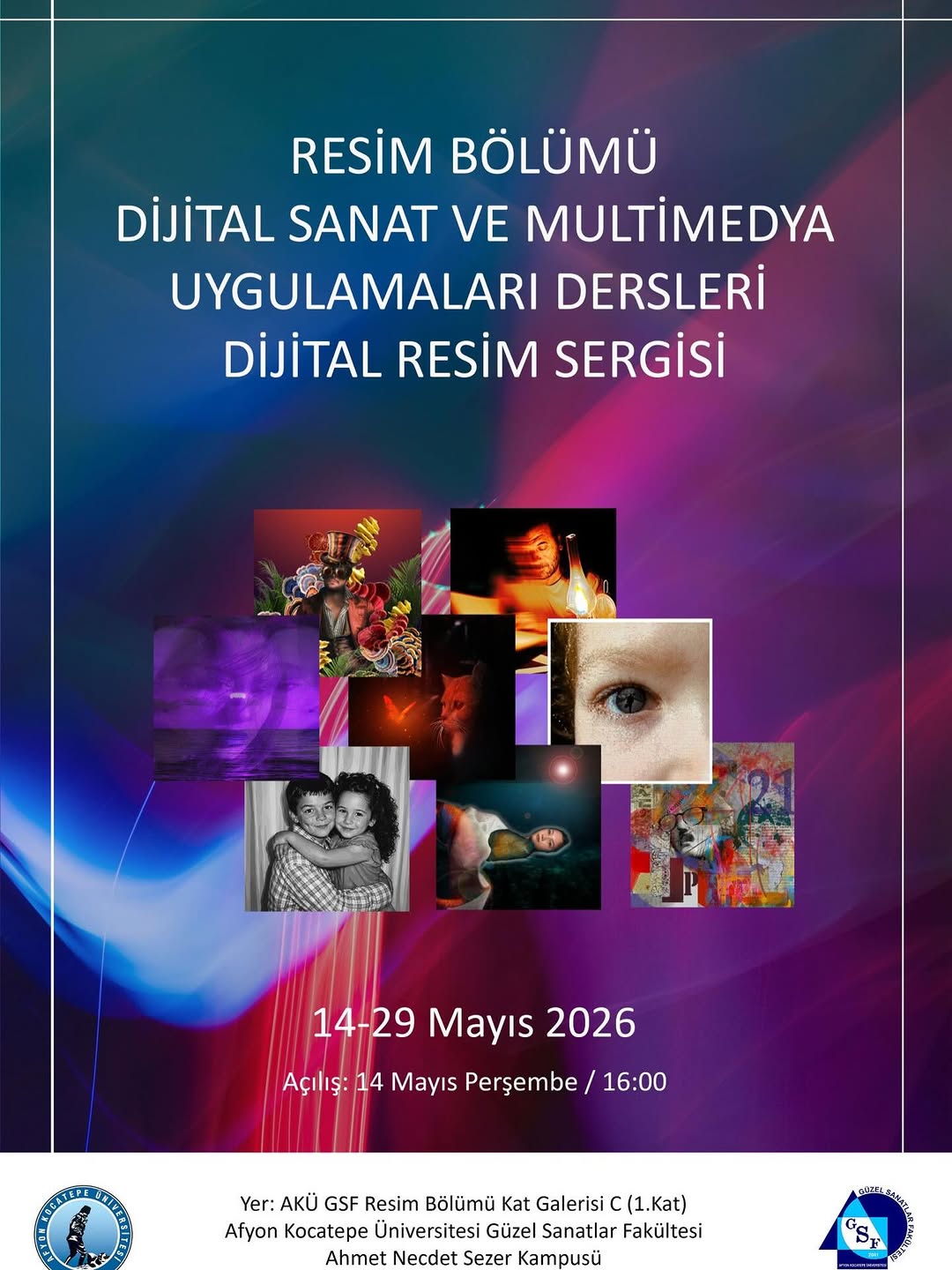 Afyon Kocatepe Üniversitesi'nden Müthiş Sergi: Dijital Sanat ve Multimedya Atölyesi Karma Sergisi!