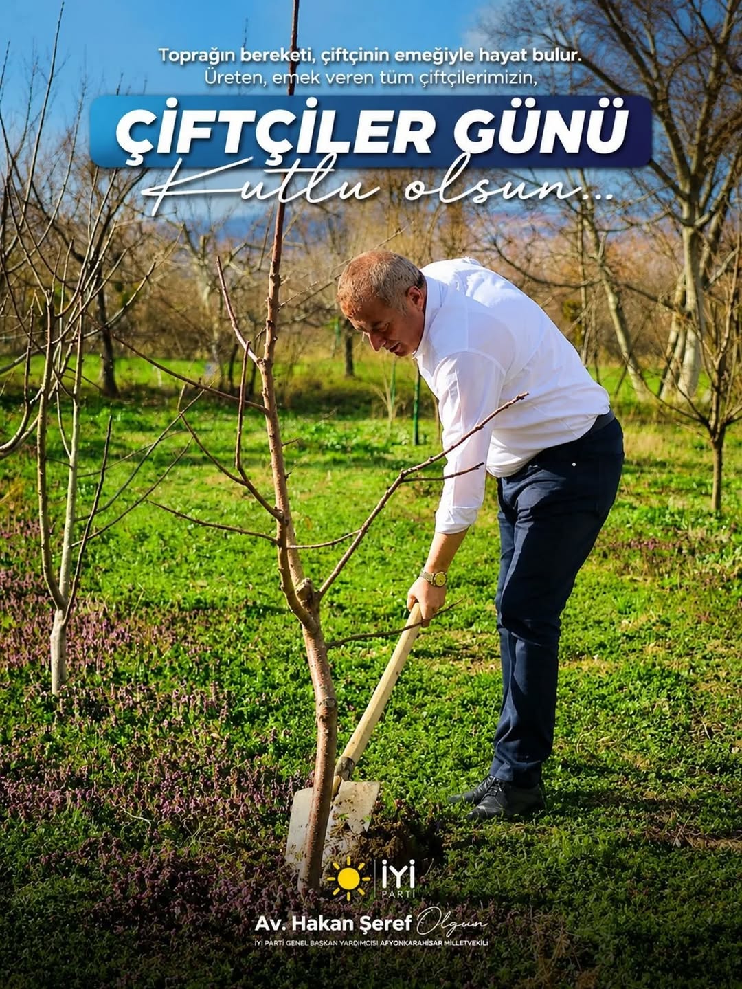 İyi Parti Milletvekili Hakan Şeref Olgun'dan Çiftçilere Destek Mesajı
