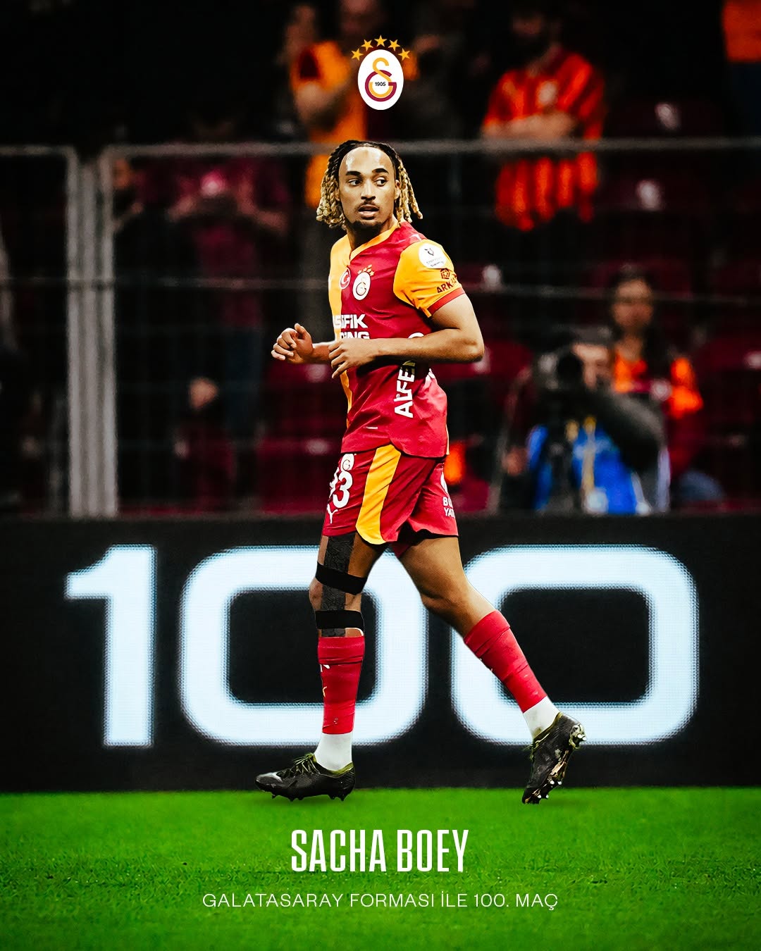Sacha Boey, Galatasaray Formasıyla 100. Resmi Maçında