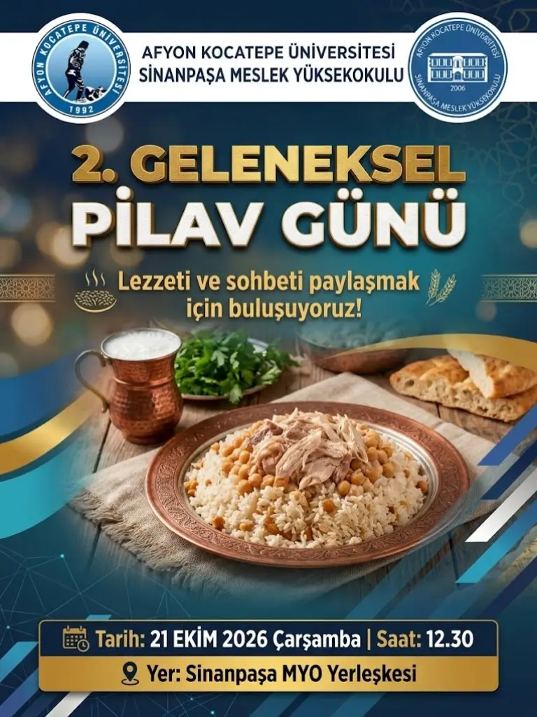 Afyon Kocatepe Üniversitesi'nde Bugün: 2. Geleneksel Pilav Günü