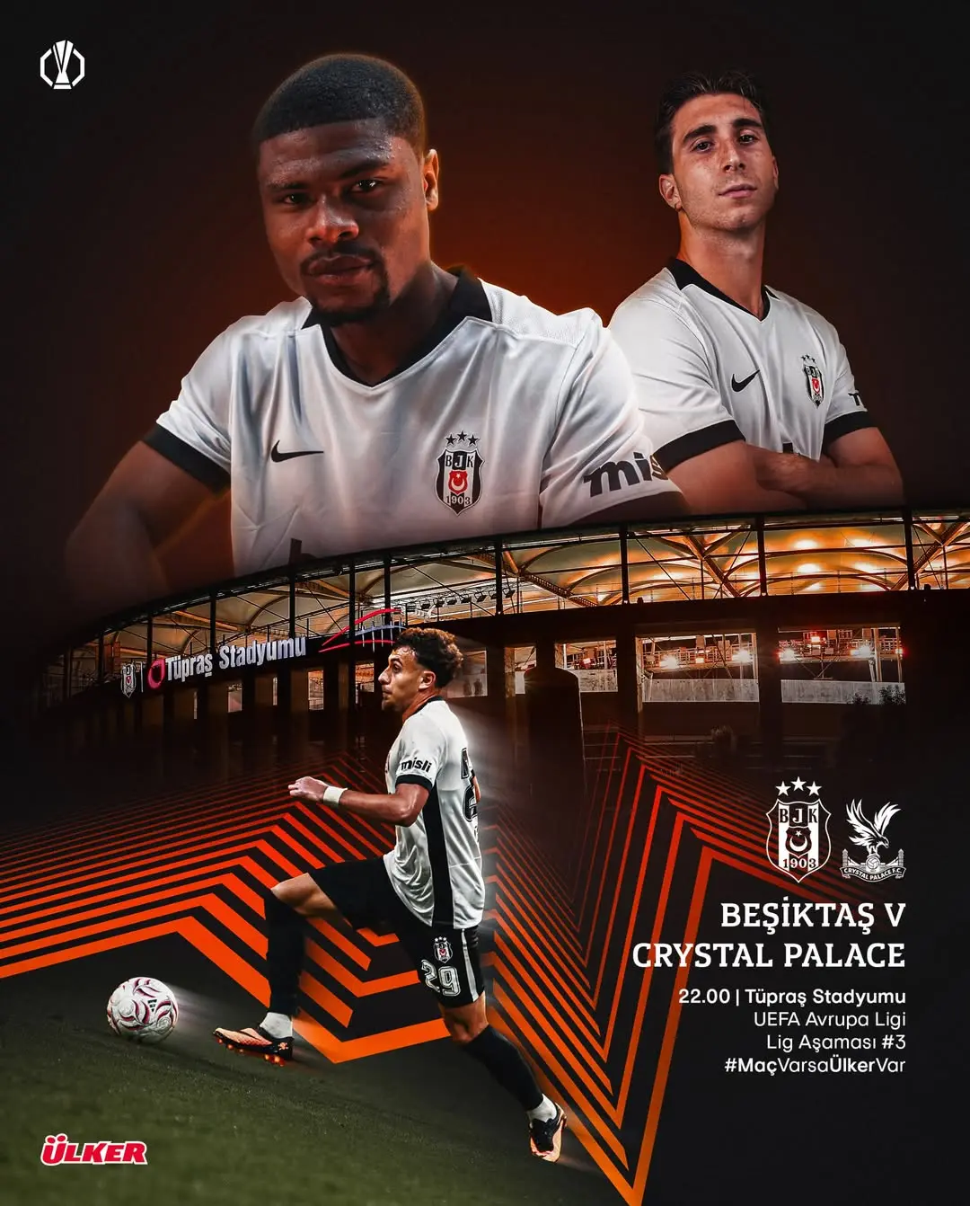 Beşiktaş'ın Bugün Crystal Palace ile Oynayacağı UEFA Avrupa Ligi Maçı