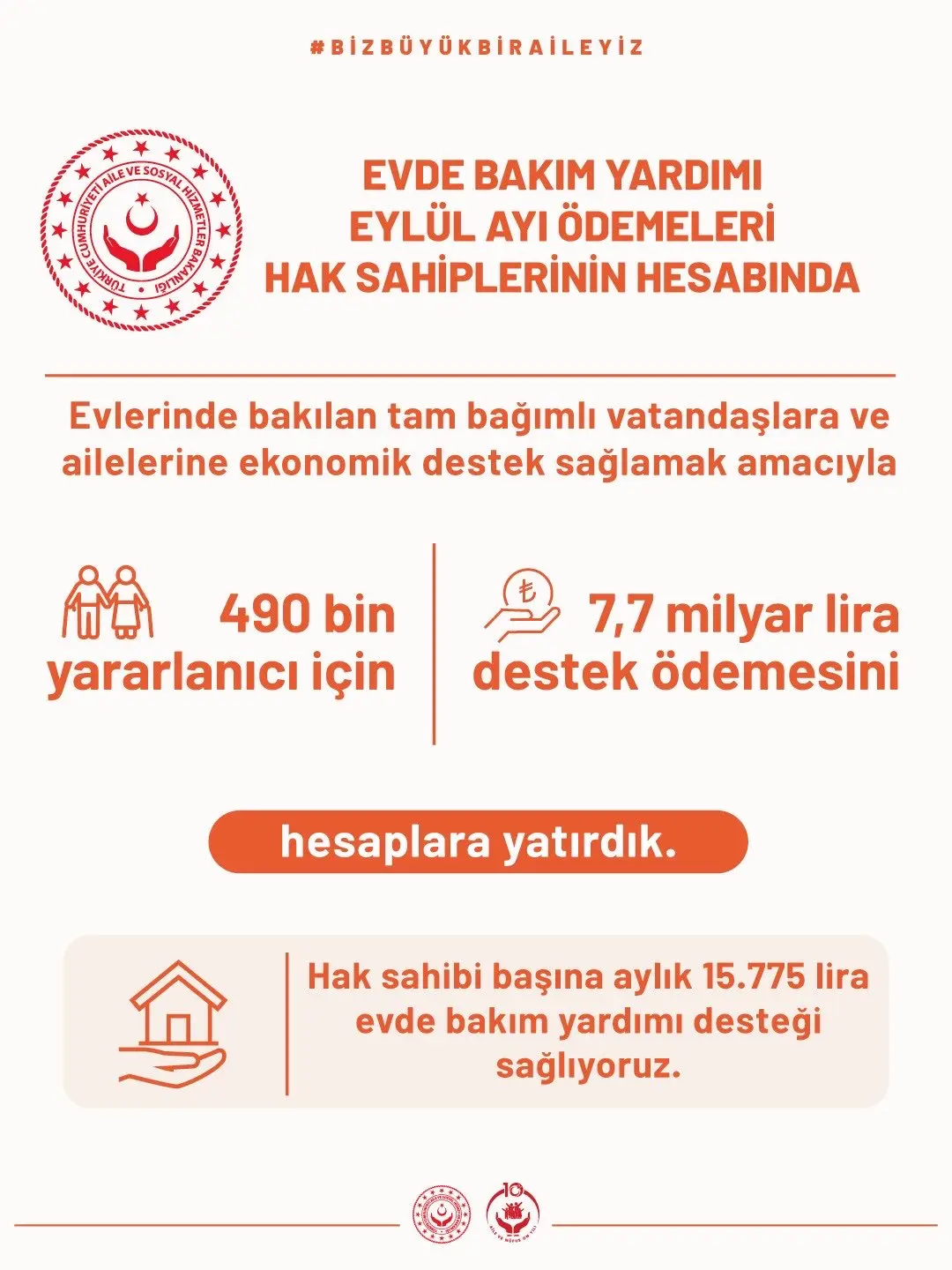 Engelli vatandaşlar için aylık 15,775 lira destek