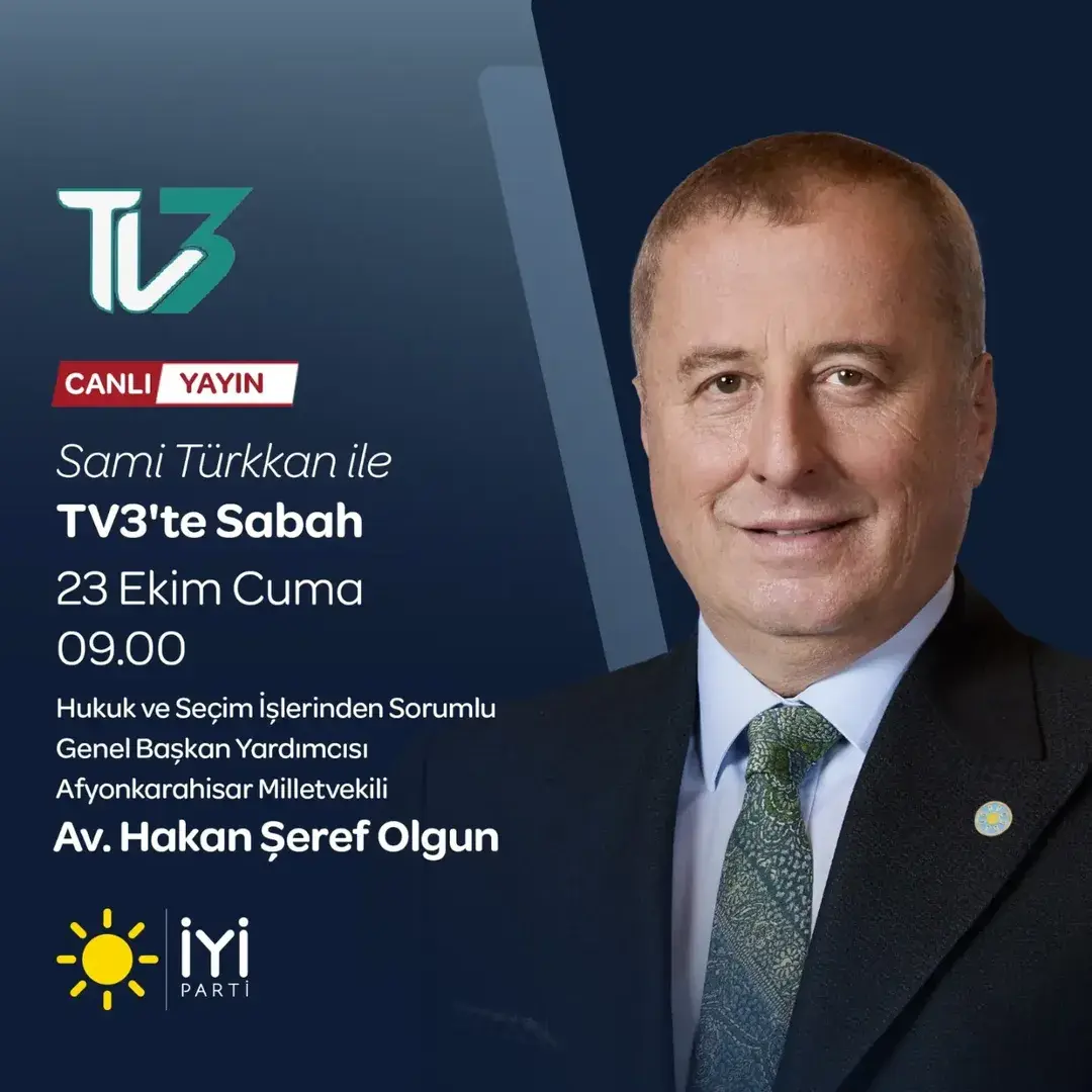Hakan Şeref Olgun TV3'te Sami Türkkan'ın Konuğu Olacak
