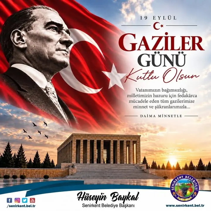Senirkent Belediyesi'nden Gazilere Anma Mesajı
