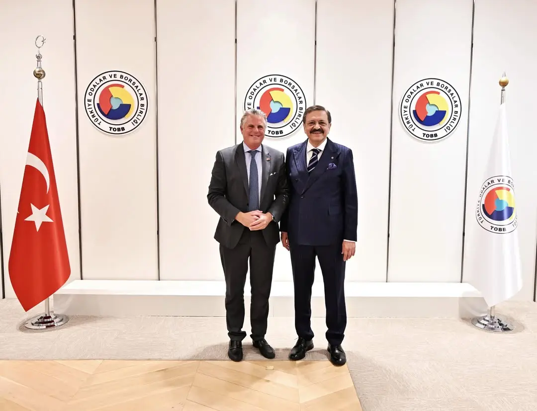TOBB Başkanı Mustafa Rifat Hisarcıklıoğlu, İsviçre Ticaret ve Sanayi Odası Başkanı Vincent Subilia'yı Ağırladı