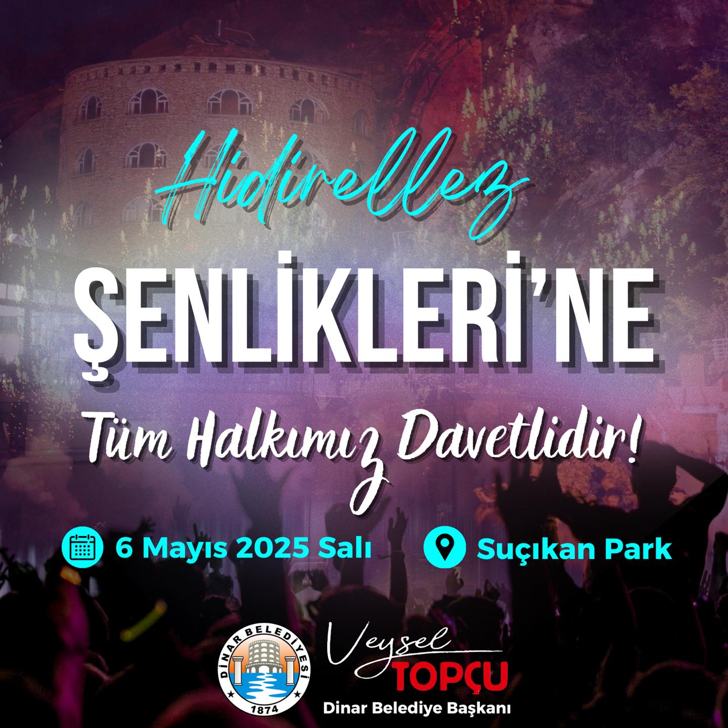 Dinar'da Hıdırellez Coşkusu Suçıkan Park'ta Yaşanacak