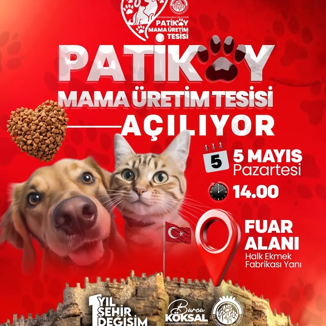 Afyonkarahisar Belediyesi, Can Dostları İçin Patiköy Mama Üretim Tesisini Açıyor