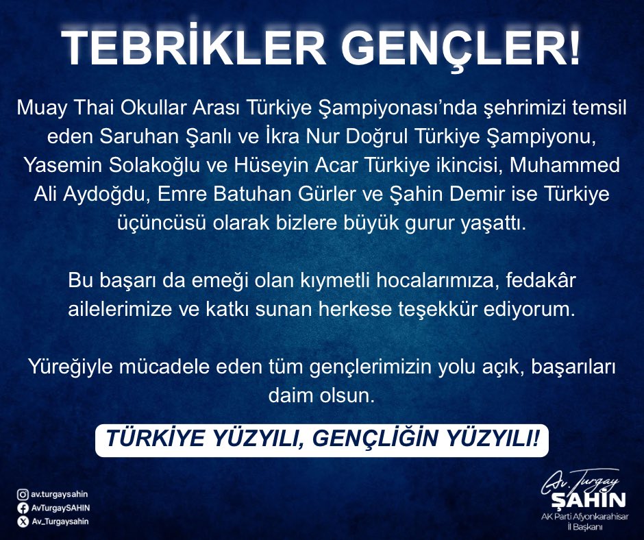 Afyonkarahisar'dan Muay Thai Şampiyonası'nda Tarihi Başarılar