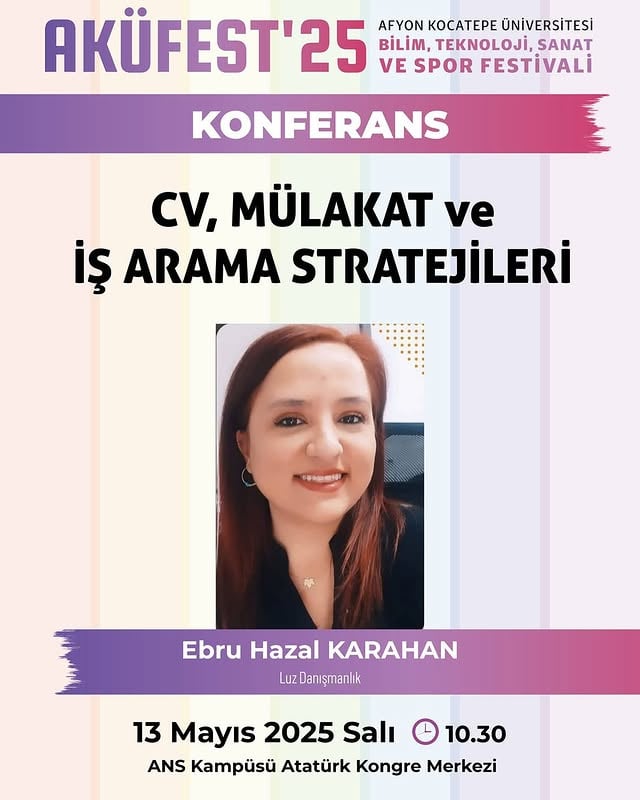 AKÜFest: Kariyerine Yön Verecek Konferans Öğrencileri Bekliyor