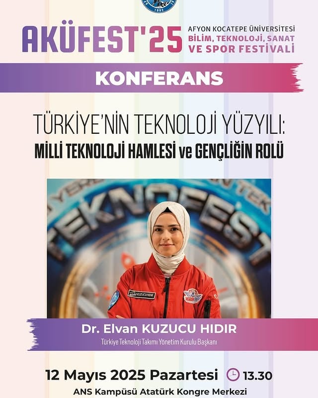 Afyon Kocatepe Üniversitesi'nde Bilim, Sanat, Teknoloji ve Spor Festivali AKÜFEST'25 Başlıyor