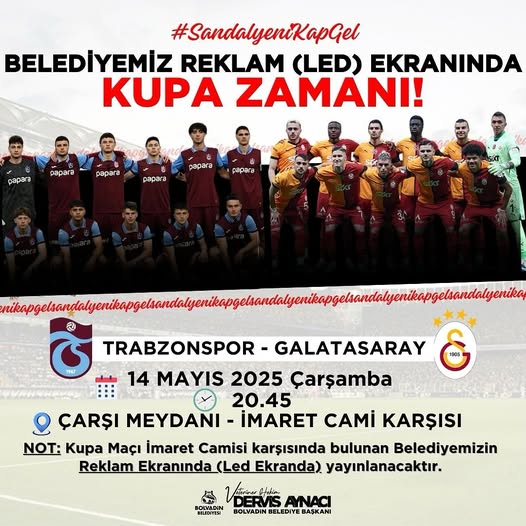 Ziraat Türkiye Kupası Finalinde Galatasaray ve Trabzonspor Karşılaşıyor!