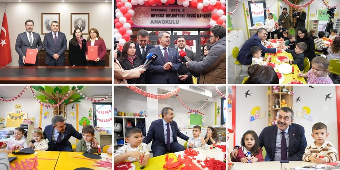Bakan Tekin Anaokullarını Ziyaret Etti