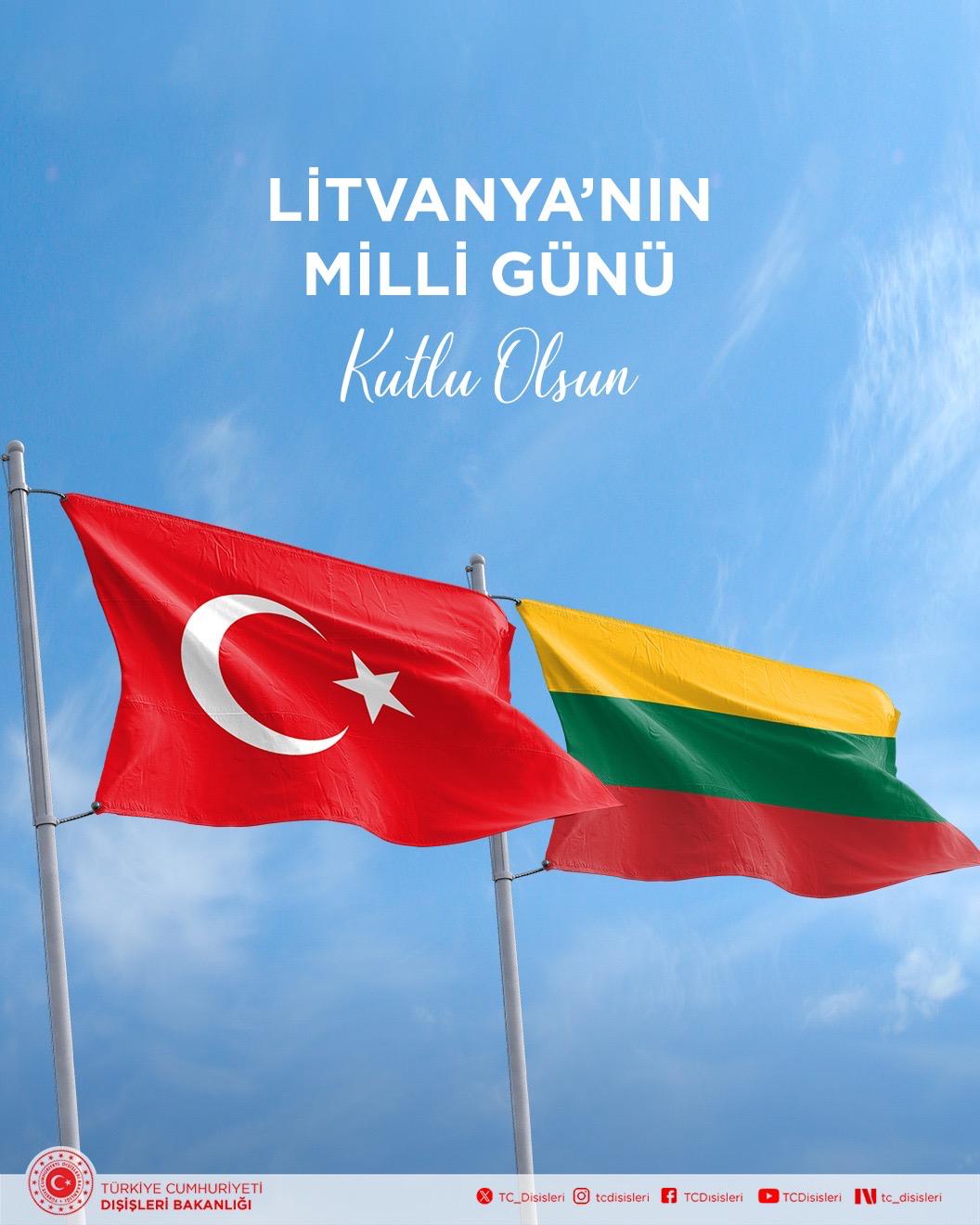 Litvanya'nın Milli Günü Kutlandı