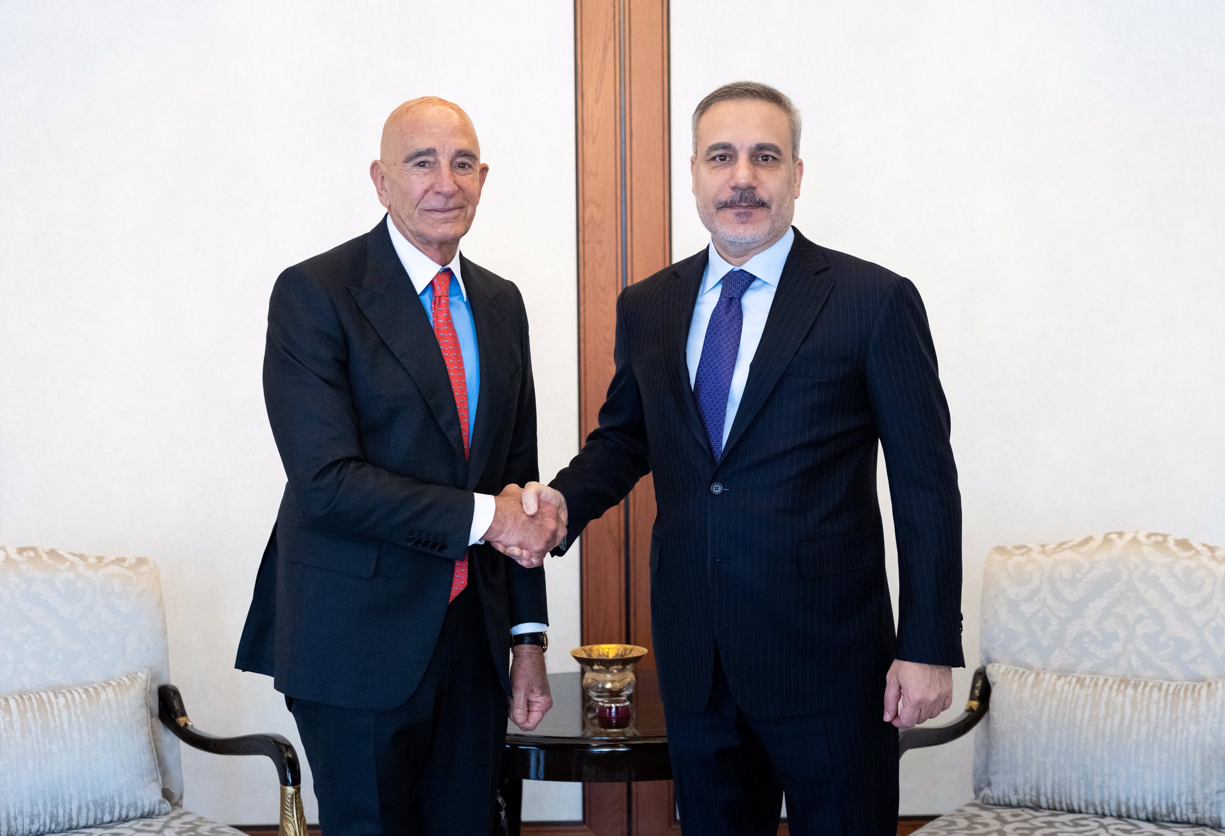 Bakan Hakan Fidan, Tom Barrack'ı Ağırladı