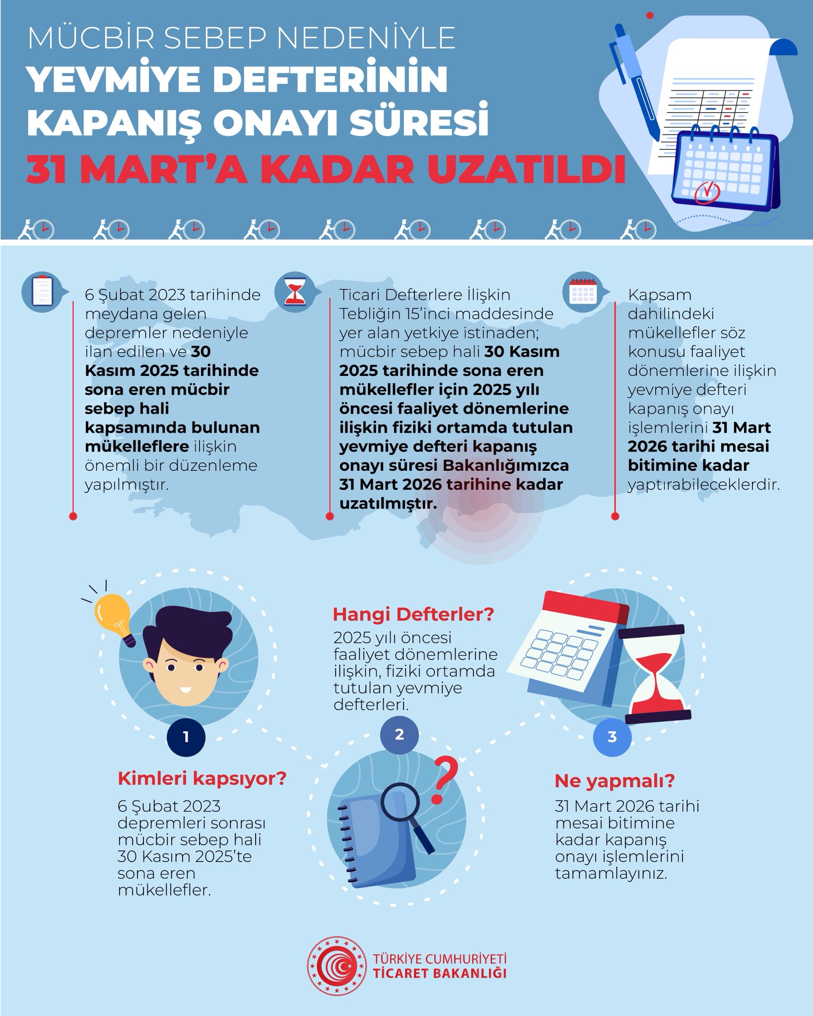 Defter Kapanış Onayı Uzatıldı