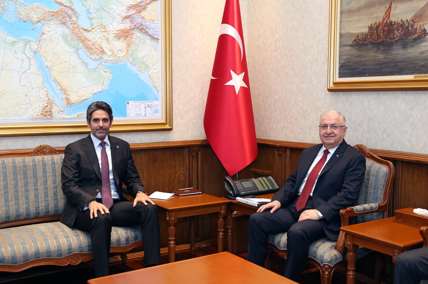 Bakan Güler, Büyükelçi Al-Henzab'ı Ağırladı