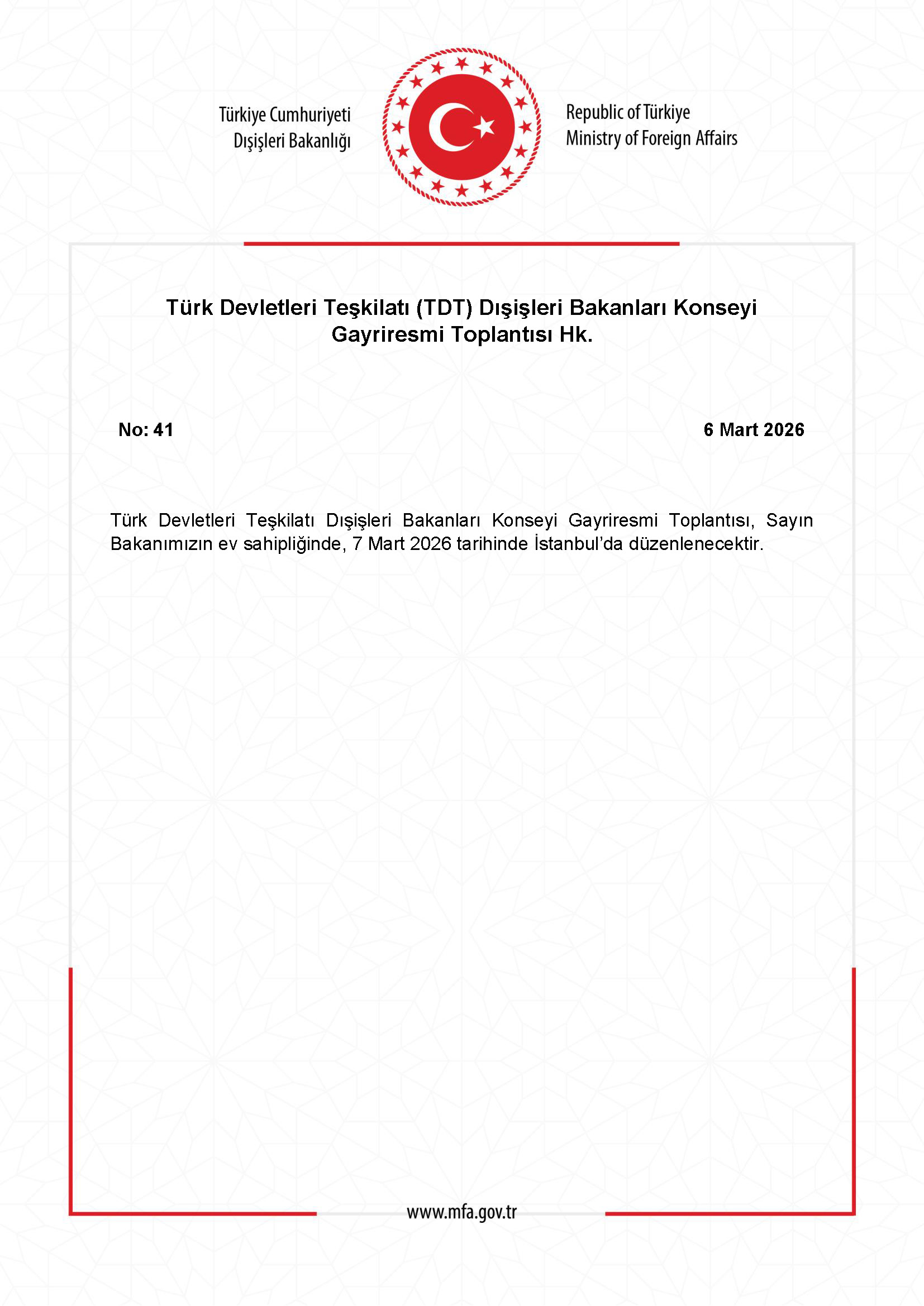 Türk Devletleri Teşkilatı Toplantısı