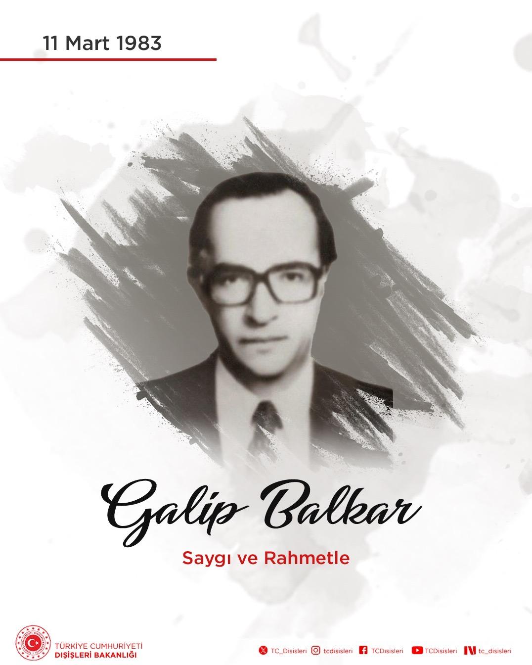 Büyükelçi Balkar'ı Anma Töreni