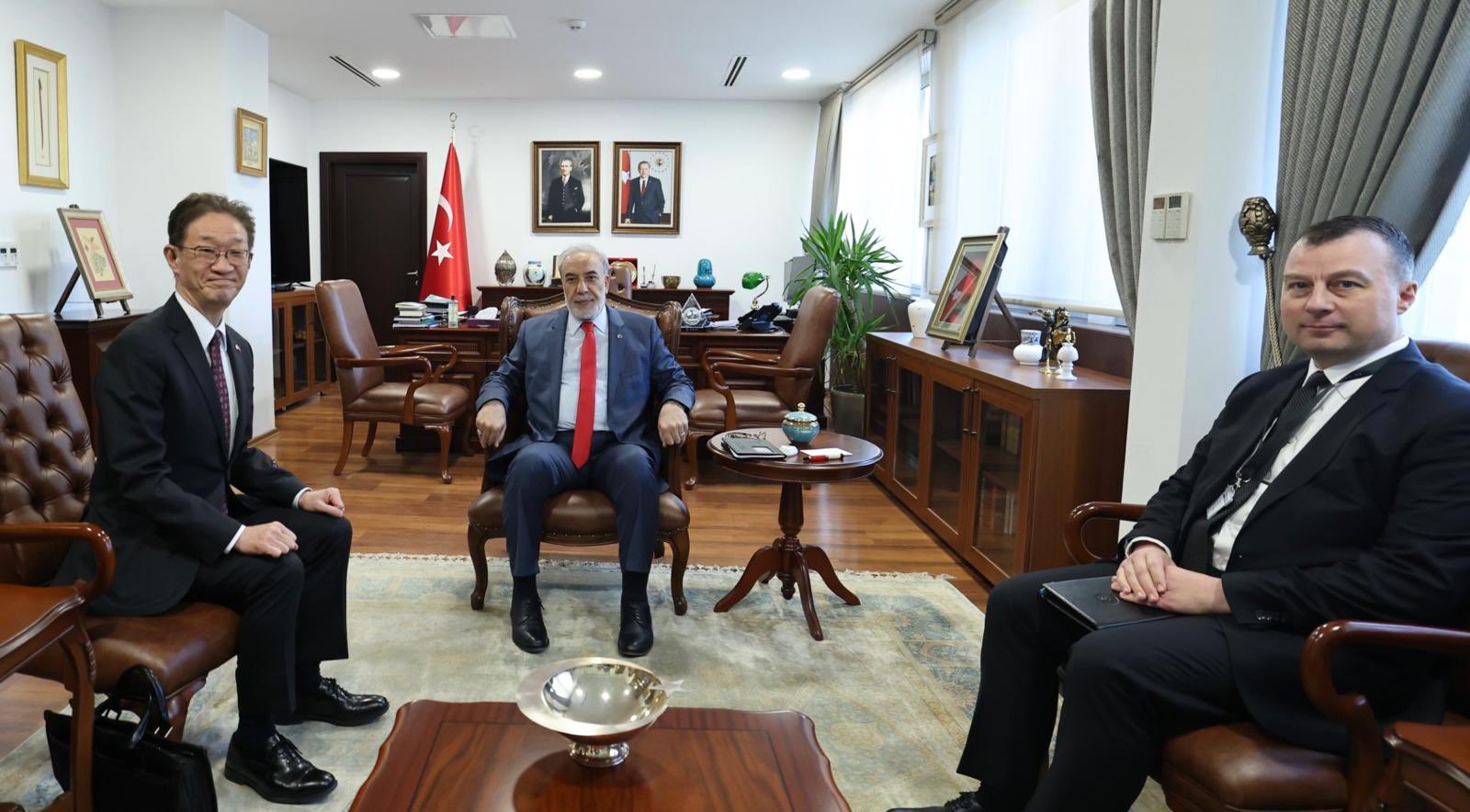 Bakan Yardımcısı Japon Büyükelçiyi Kabul Etti