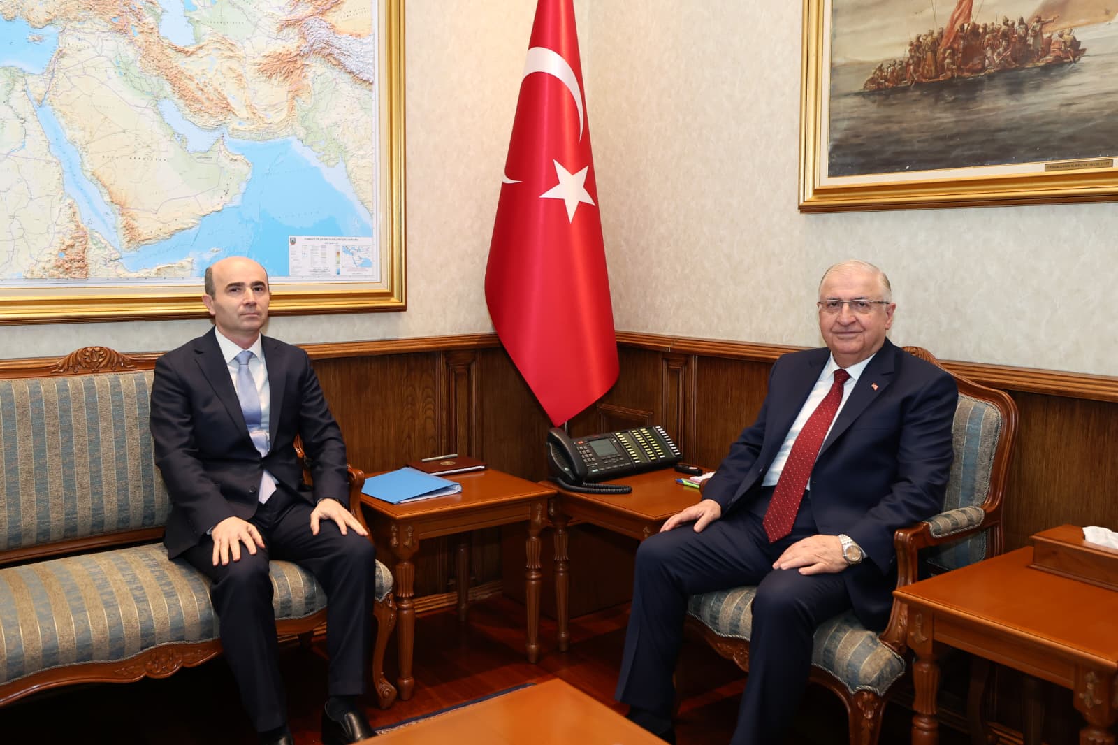 Bakan Güler, Kamboçya Büyükelçisi Özcan'ı kabul etti