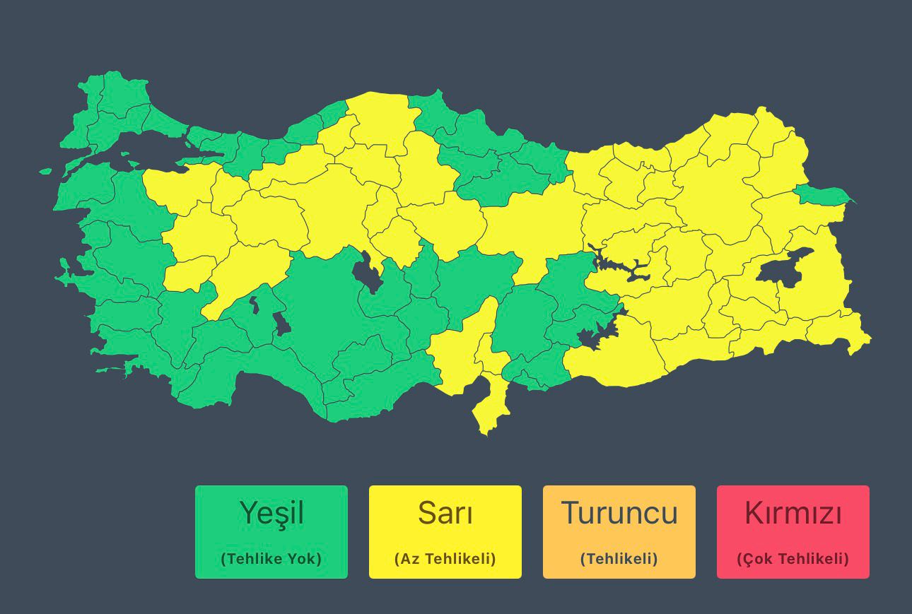 Meteorolojiden Doğu Anadolu için kötü hava uyarısı