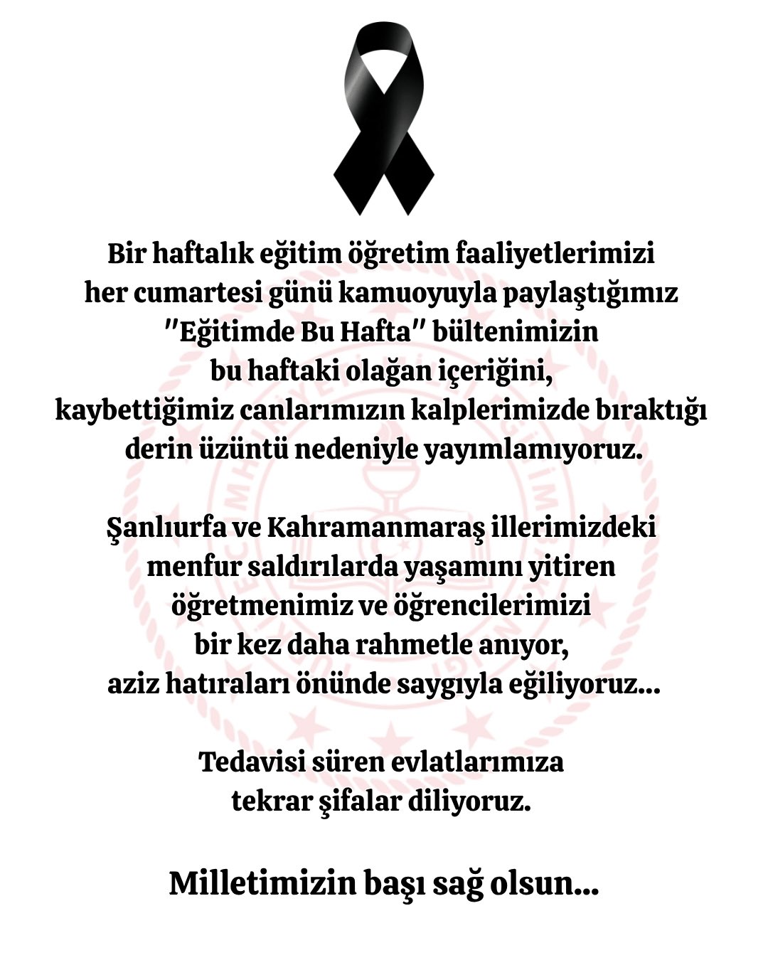 Acı ve anılar kalplerimizde hep taze kalacak