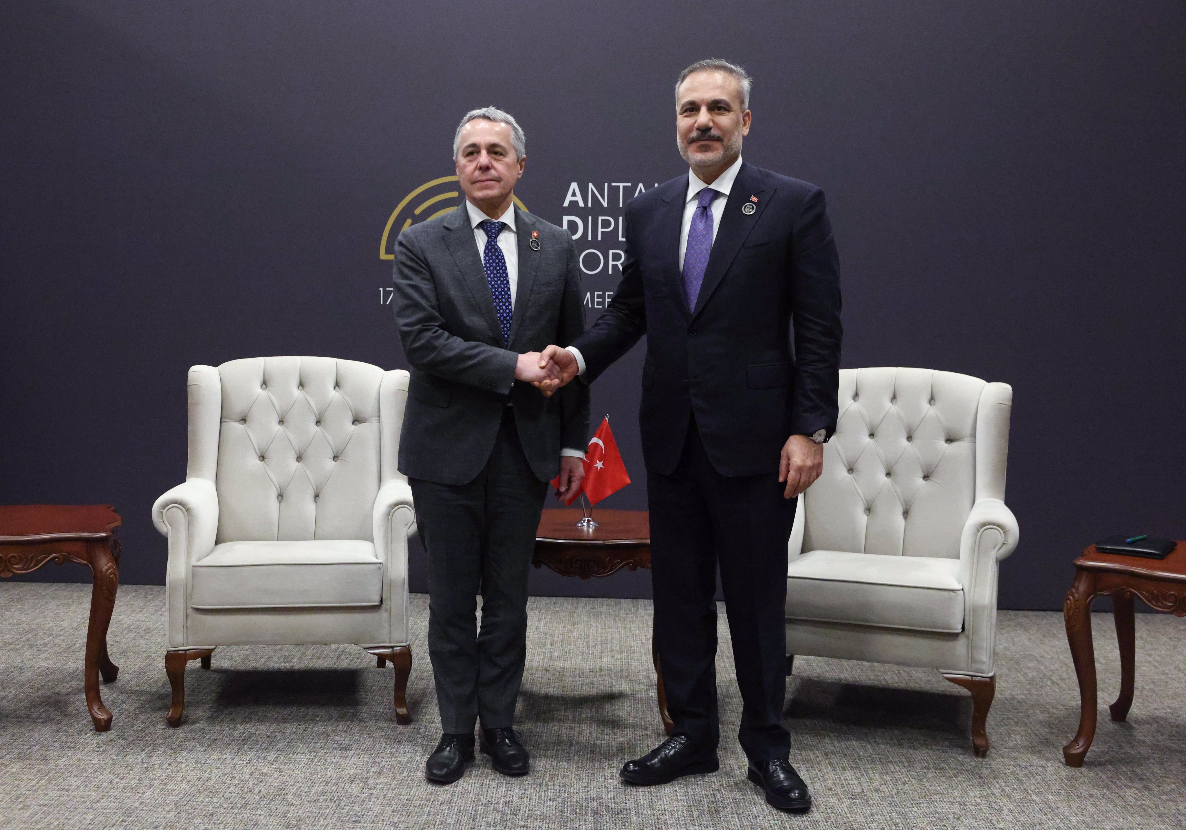 Hakan Fidan, İsviçre Dışişleri Bakanı ile görüştü