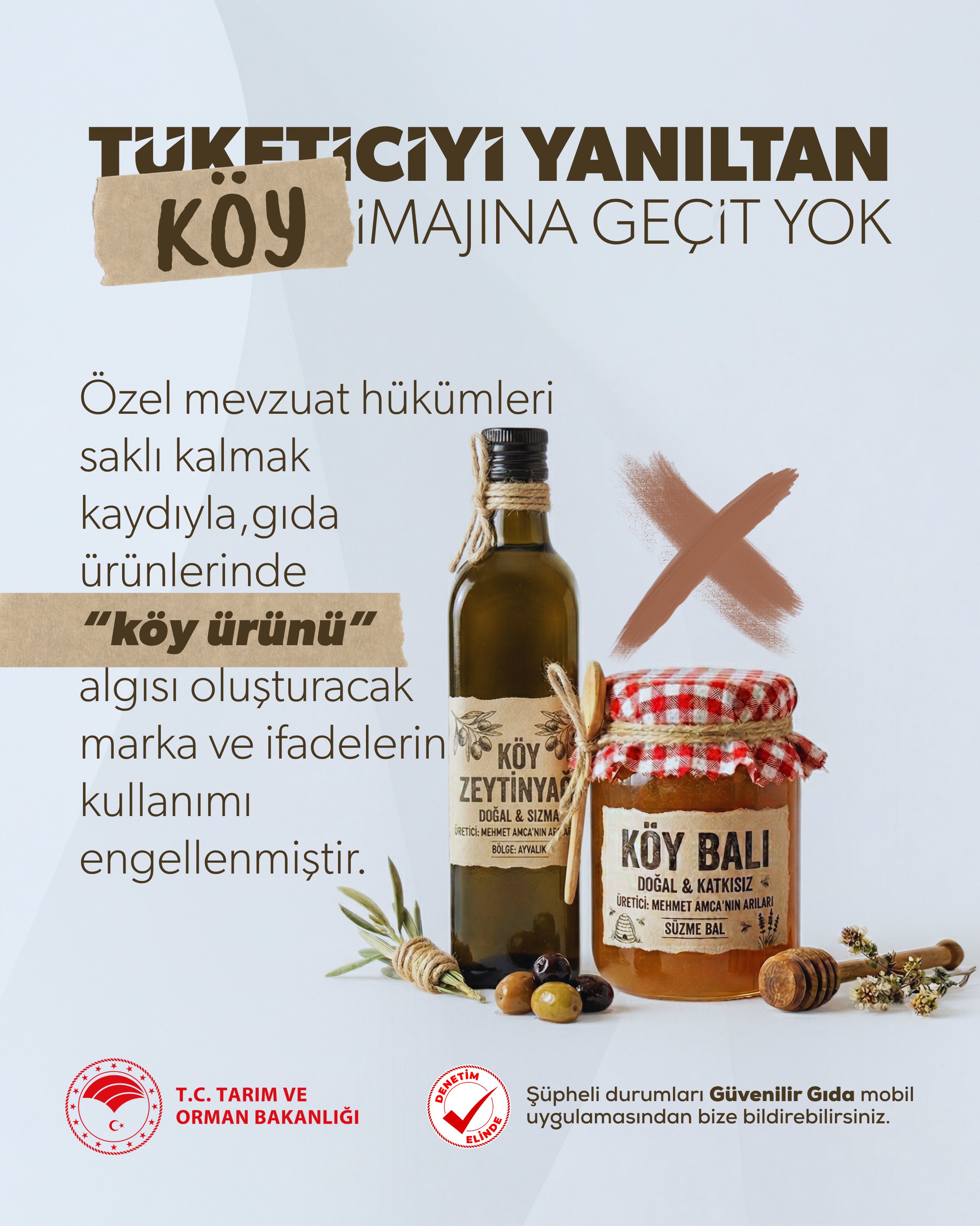 Gıda etiketlerinde köy imajına sınırlama getirildi