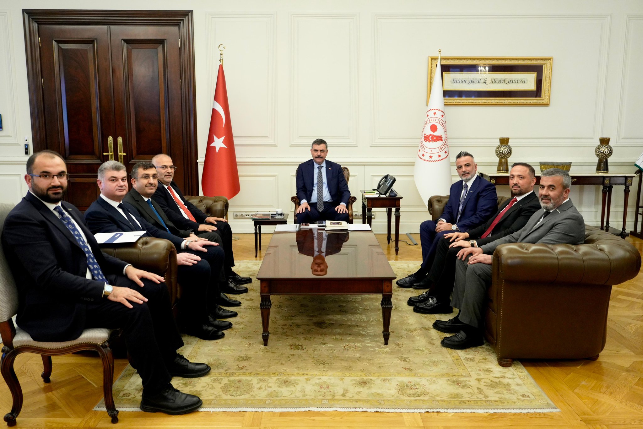 ASKON Başkanı Orhan Aydın İçişleri Bakanı'nı Ziyaret Etti