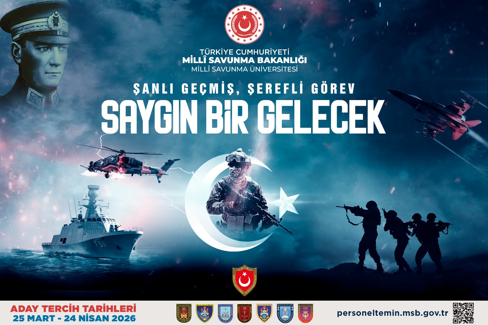 Askeri Okul ve İkmal Okulları Tercih Süreci Bugün Bitiyor