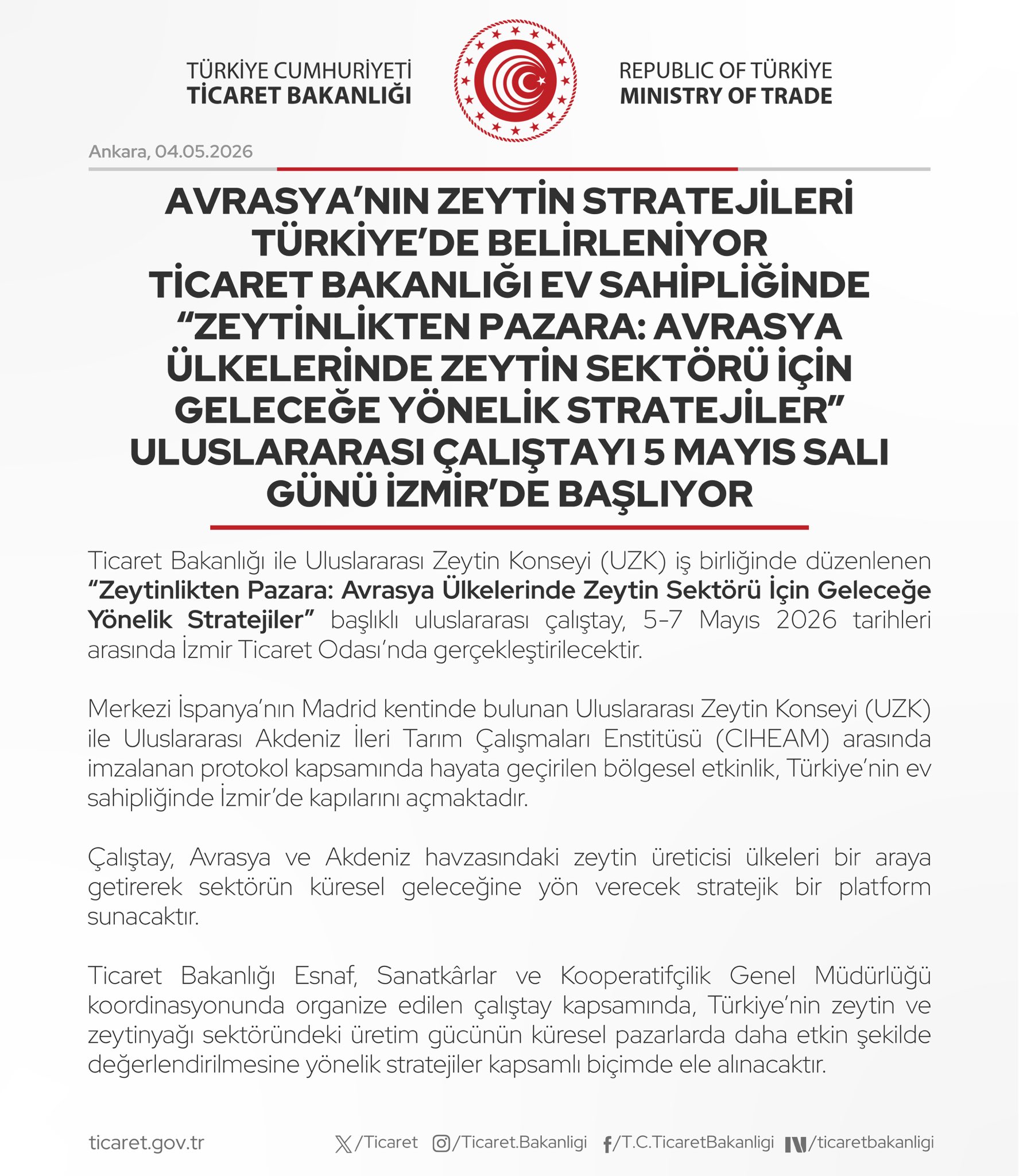 Eurasia Zeytin Stratejileri Türkiye'de Tartışılıyor
