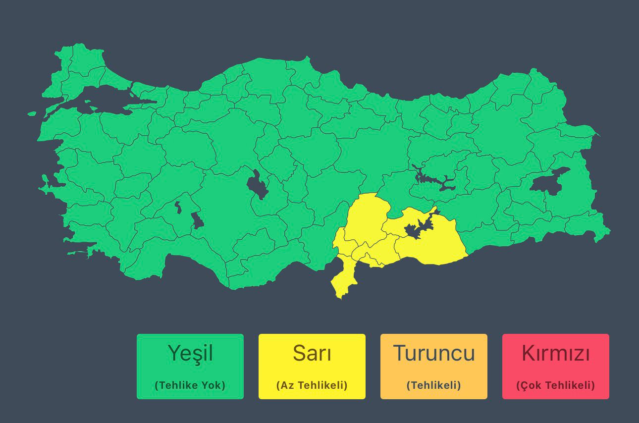 Meteoroloji'den Şanlıurfa ve çevresine uyarı