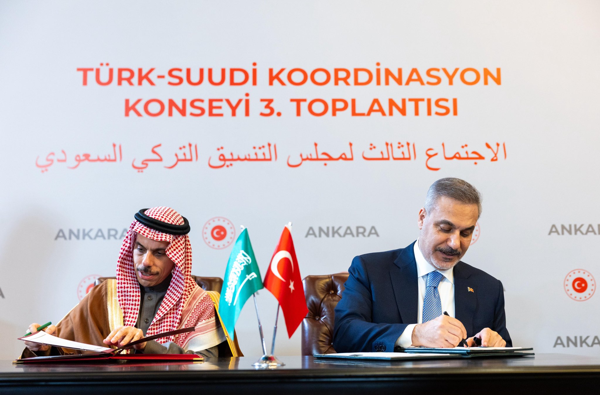 Türk-Suudi Koordinasyon Konseyi Üçüncü Toplantısı Ankara'da Gerçekleşti