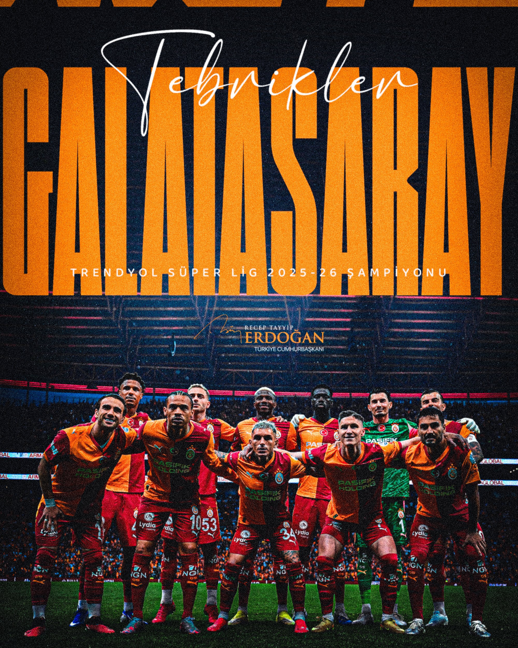 Galatasaray, Trendyol Süper Lig'de 4. kez şampiyon oldu